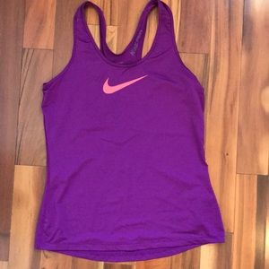 Nike running yoga tank size Large purple